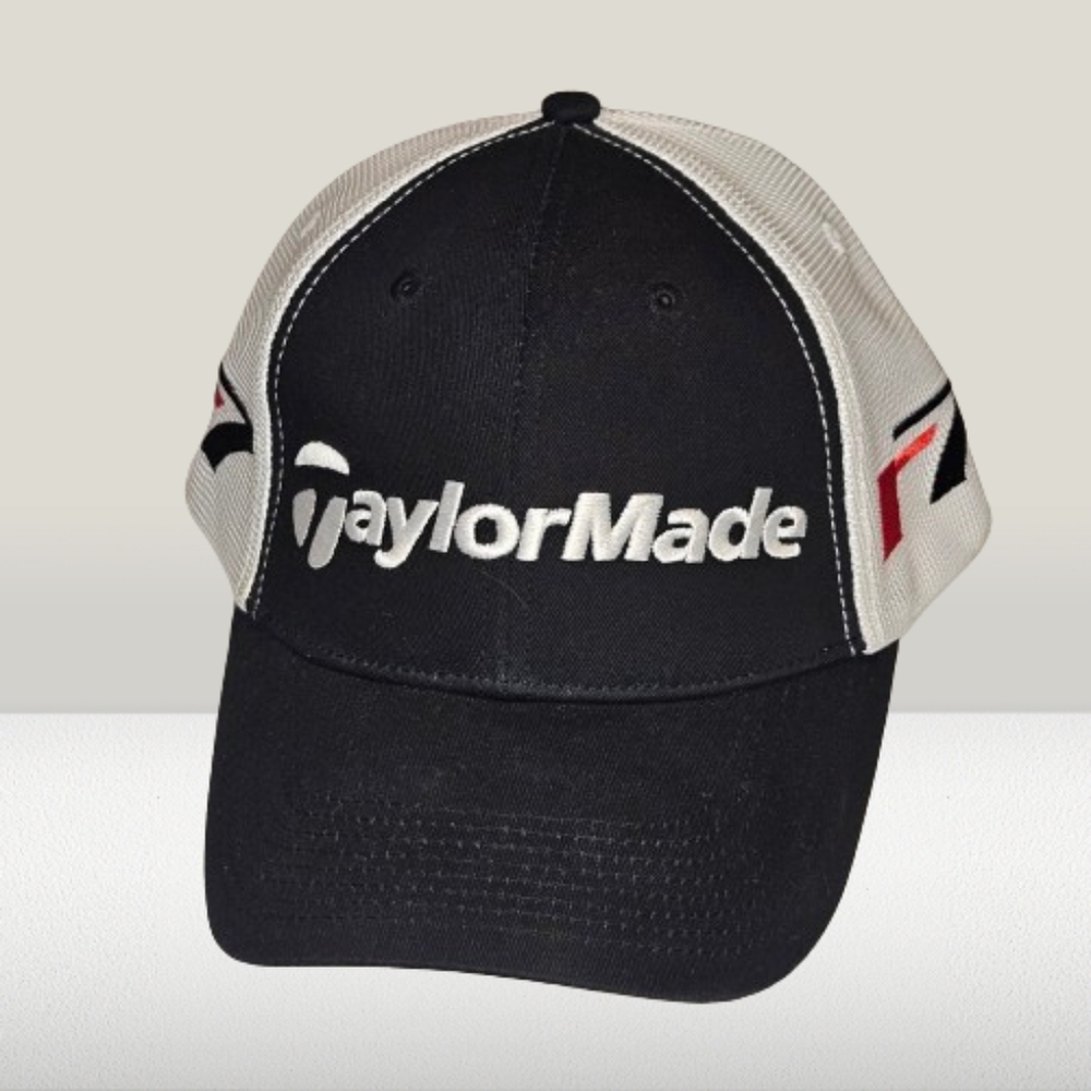 TAYLORMADE Black & White Golf Hat